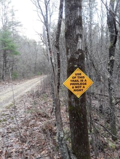Trail Sign - March 31